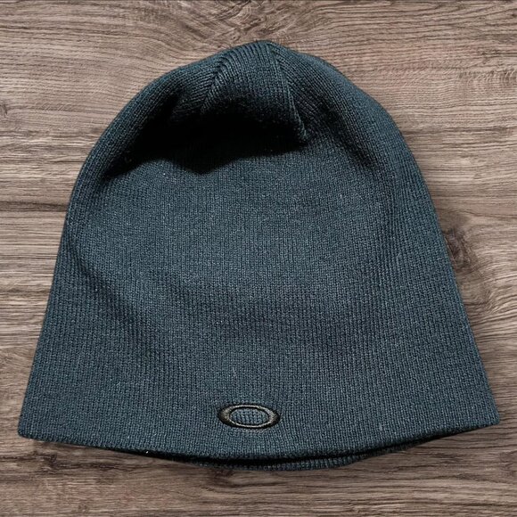 Turquoise Dark Oakley Beanie – Vintage Gorpcore - Picture 1 of 5